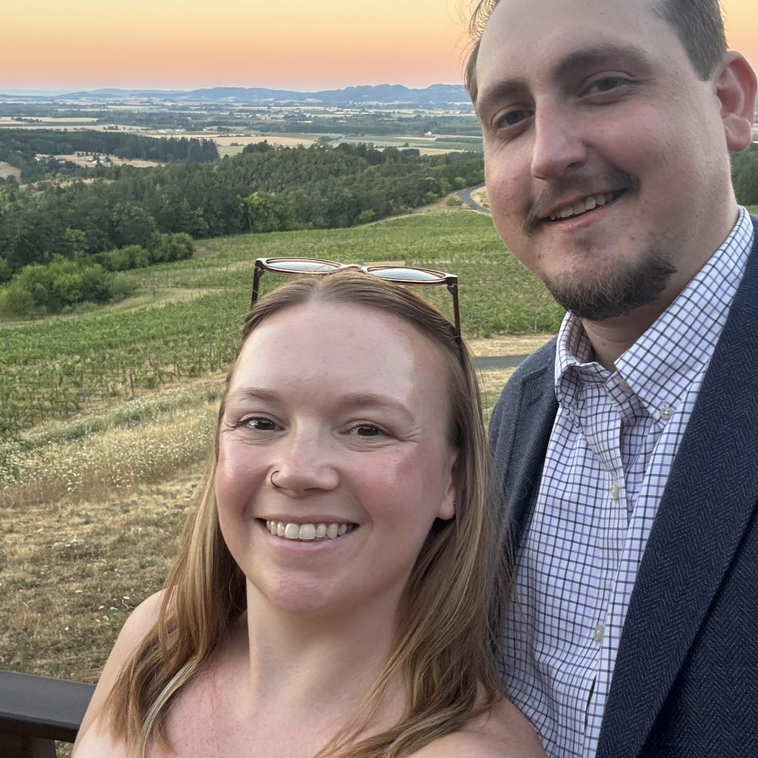 At a winery for Emalee & Josh’s wedding