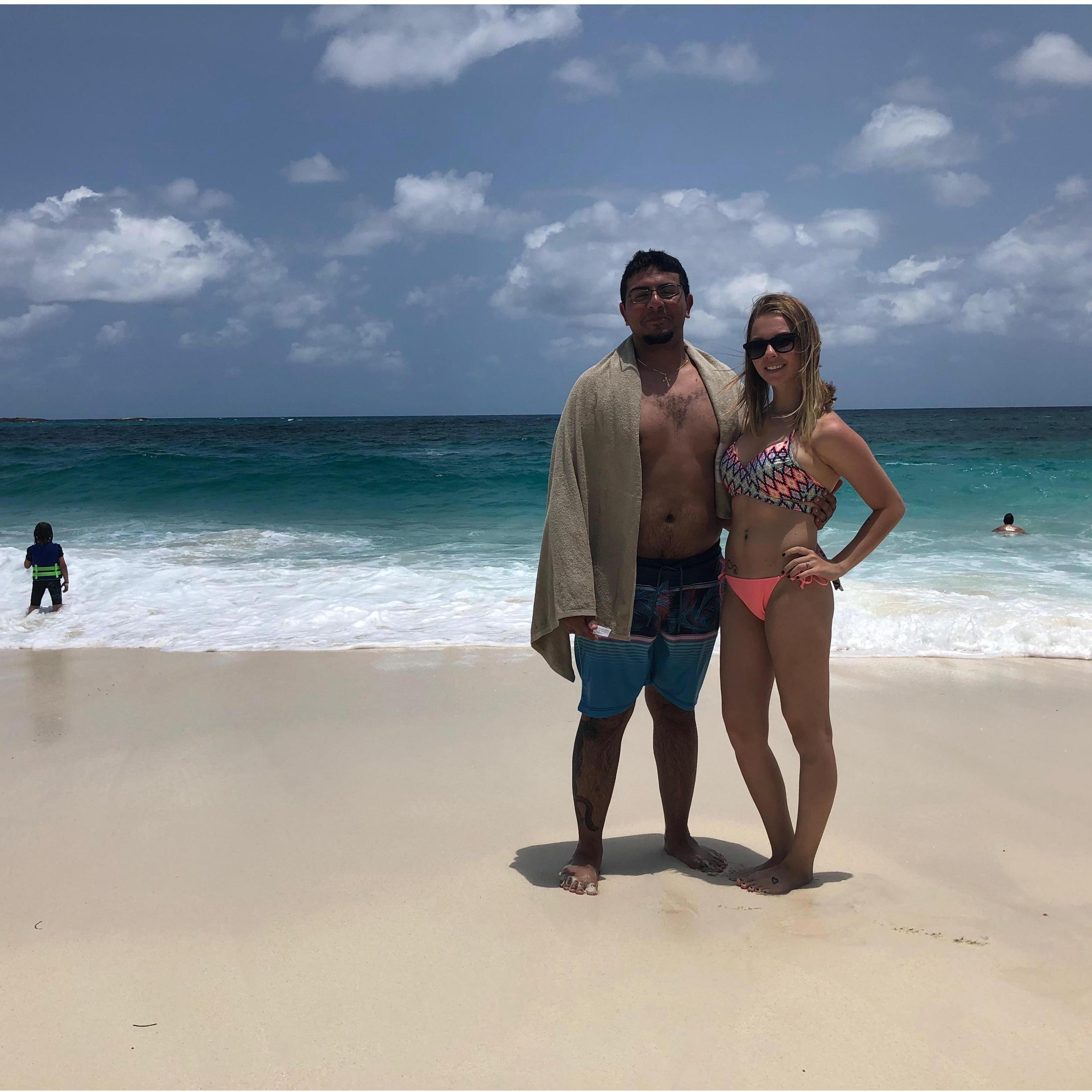 Perfect beach day in the Bahamas!