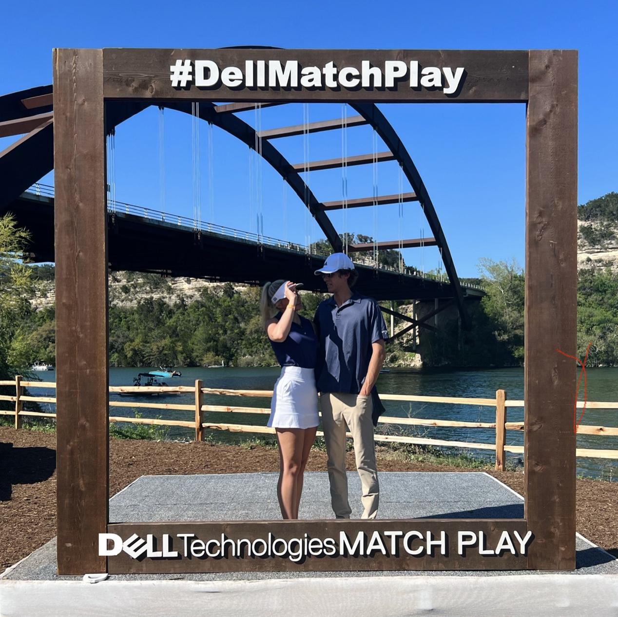 This was a first for both of us. We both like to golf so it was a lot of fun to see the pros go at it.