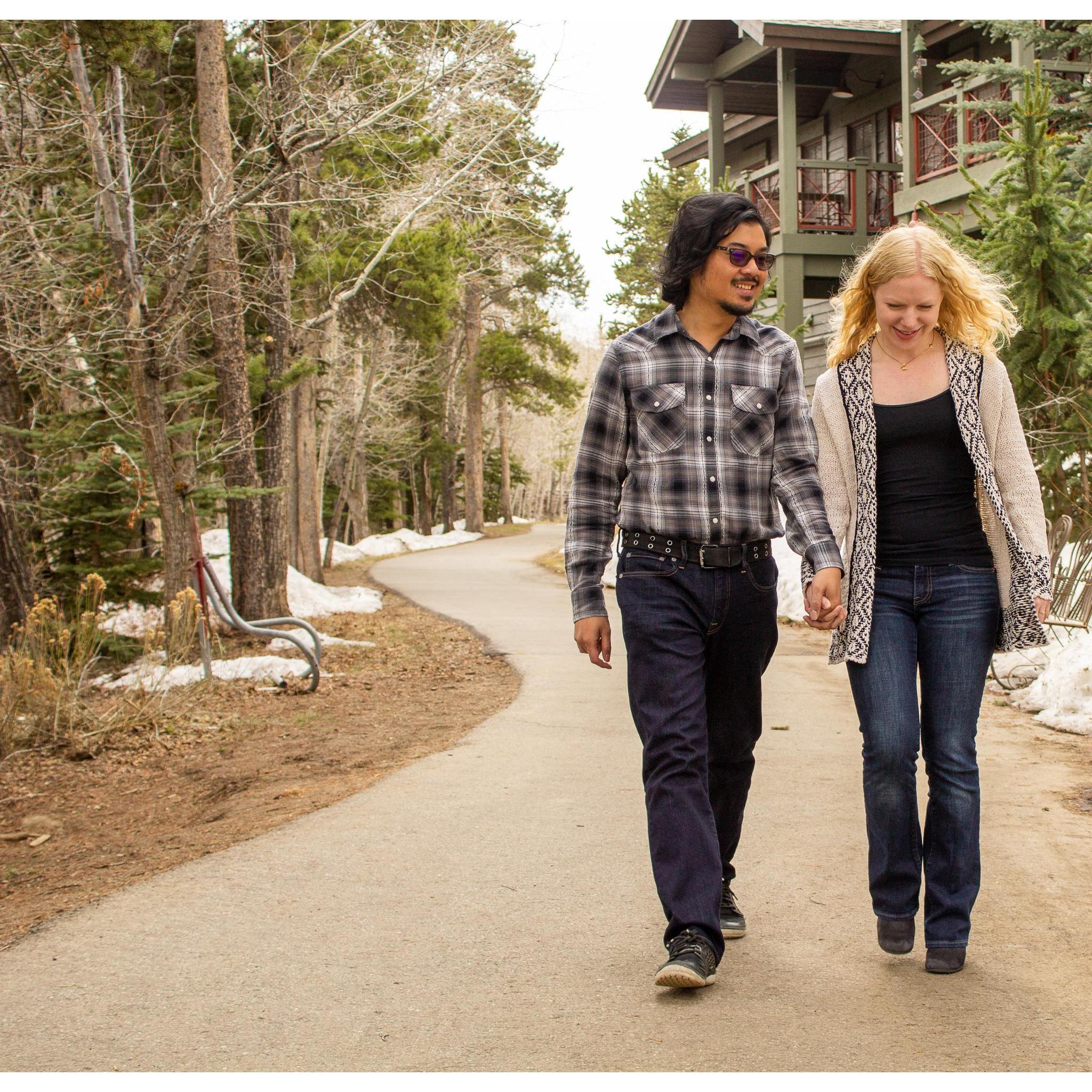 A casual stroll by the river.