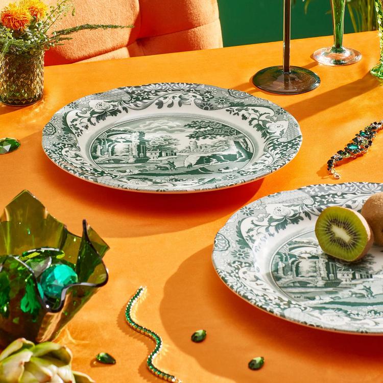 Spode, Green Italian Dinner Plate, Set of 4 | Zola