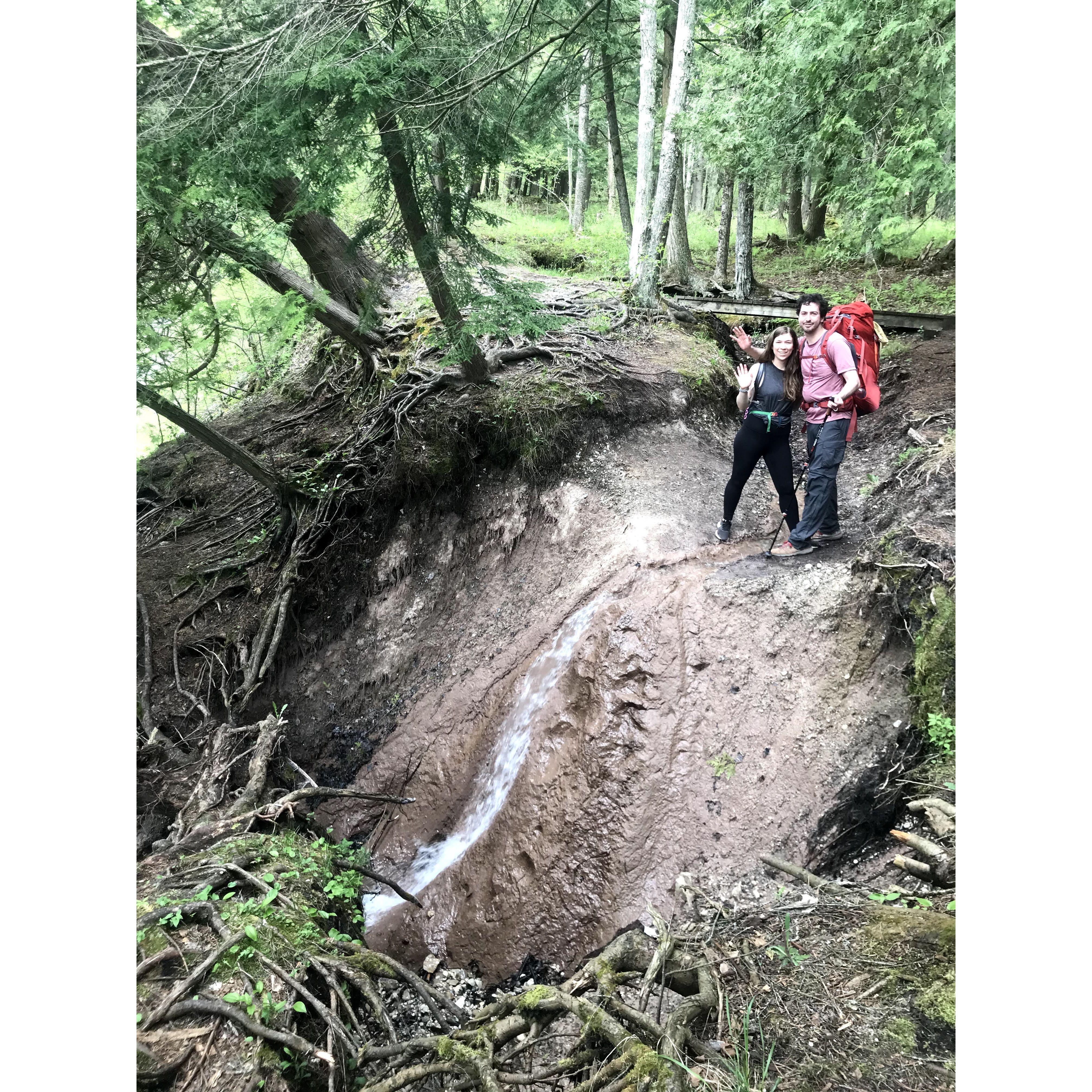 Backpacking on the Manistee River Trail in MI