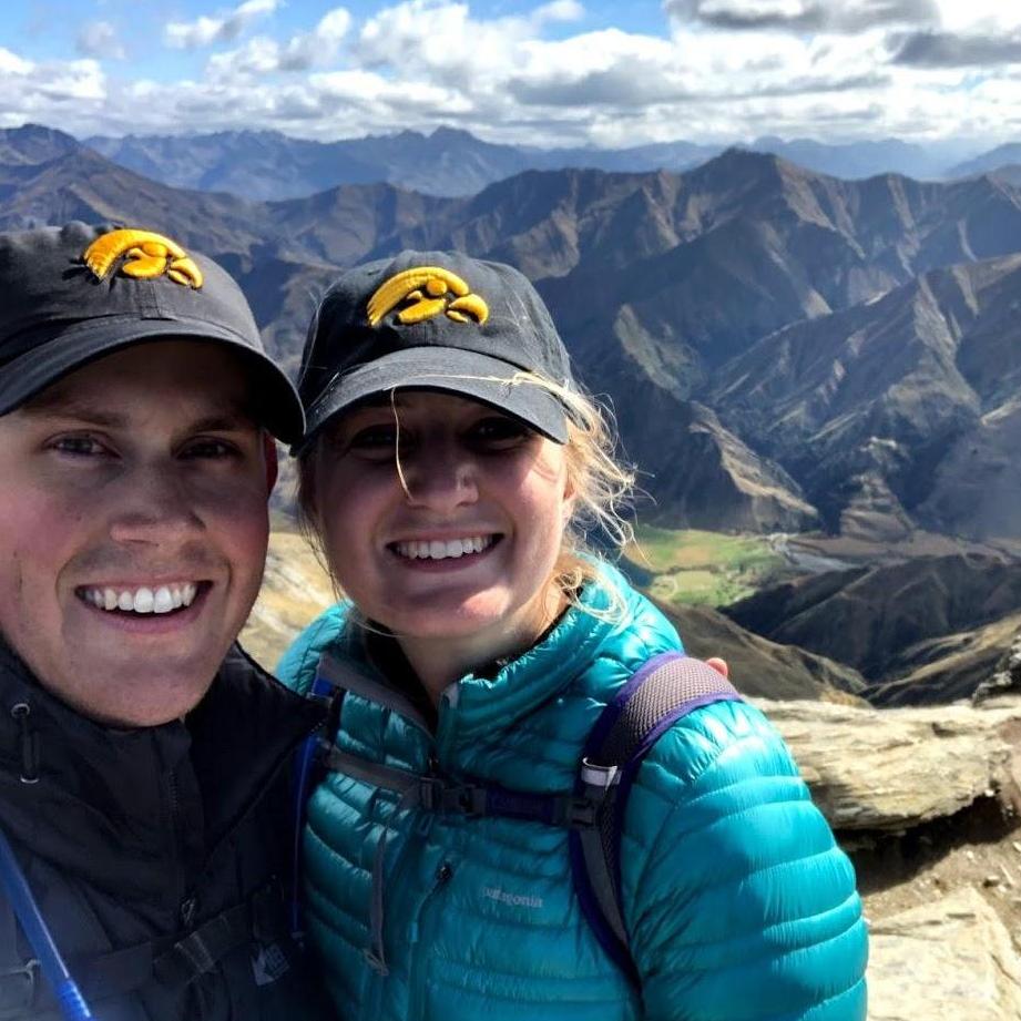 Hiking the Ben Lomond trail in New Zealand.