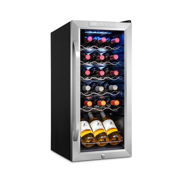 Ivation Freestanding Wine Refrigerator, 18 Bottle Wine Cooler