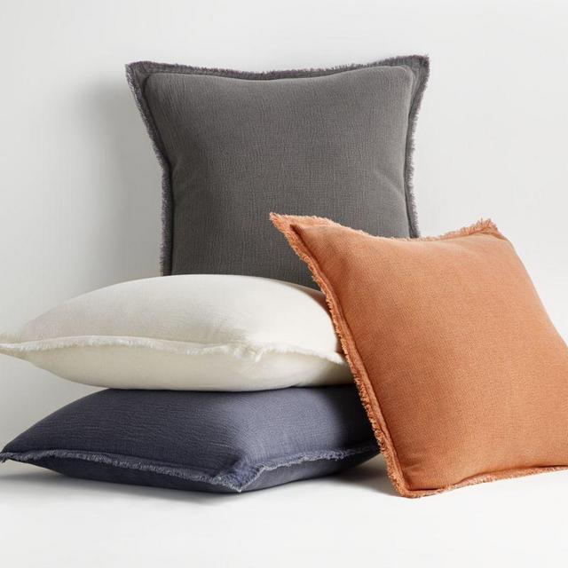 Olind 23" Clay Pillow with Feather-Down Insert