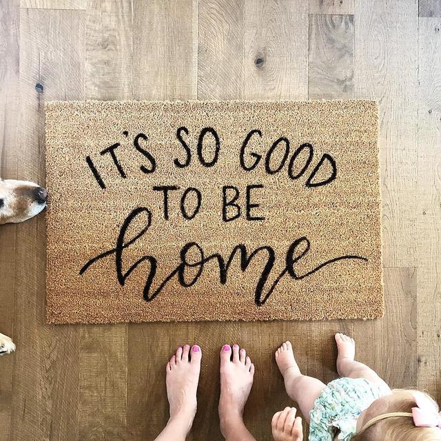 Its so Good to be Home Doormat Welcome Door Mat Absorbent Non-Slip Floor Mat Scraping Mud Mat 16x24
