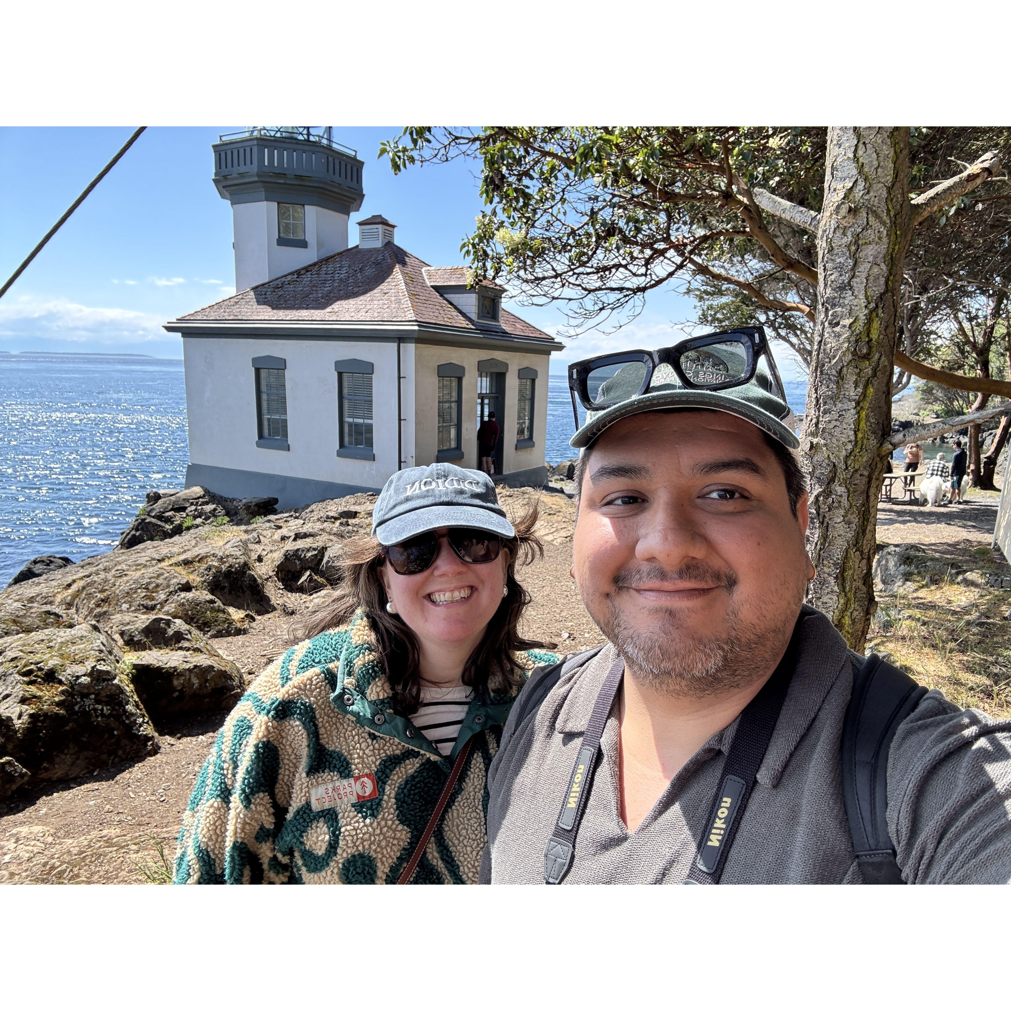 Lime kiln Point State Park in Friday Harbor, San Juan Island, WA