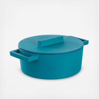 Terra.Cotto Bright Cast Iron Dutch Oven/Casserole with Lid
