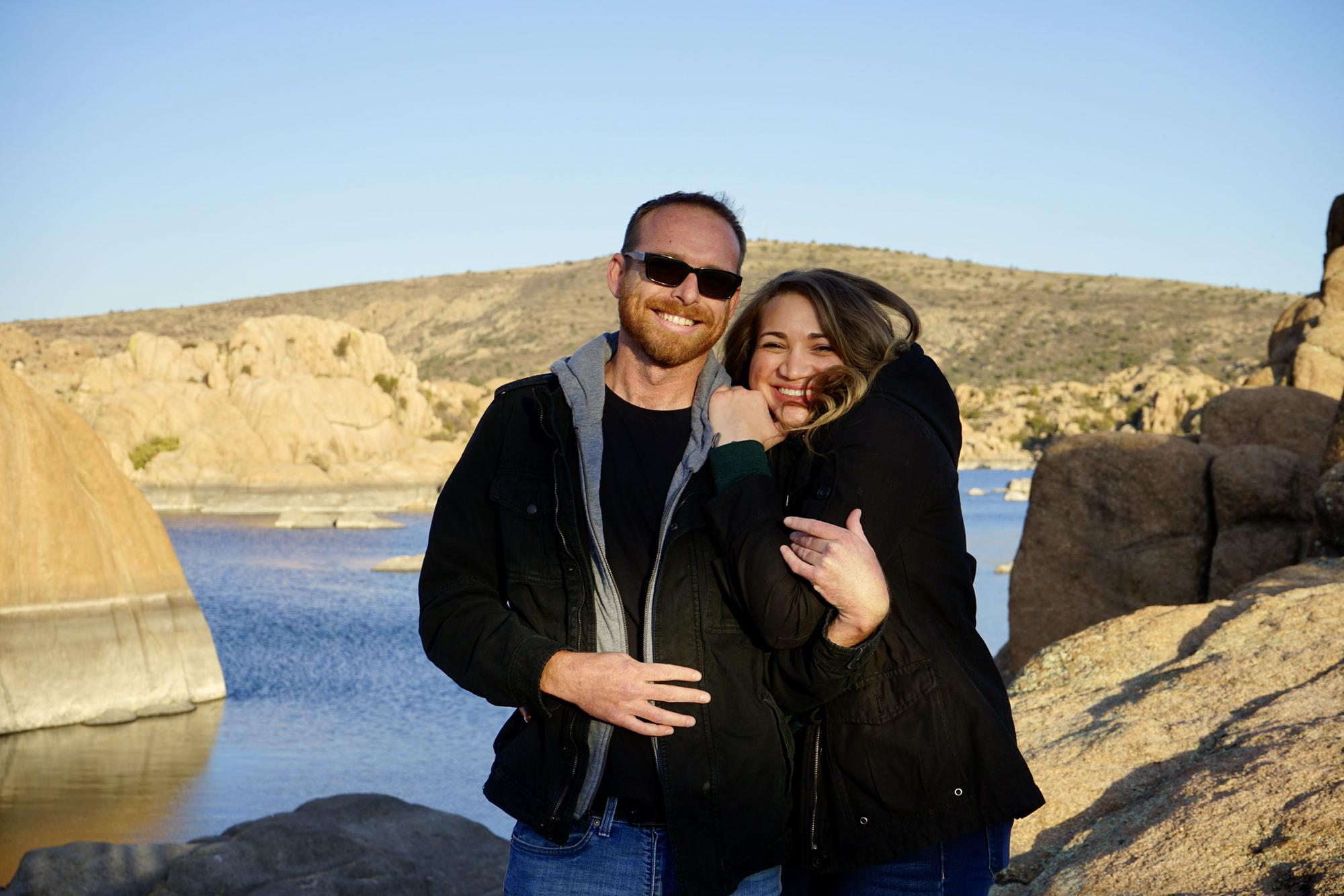 Moments before Ryan popped the question.