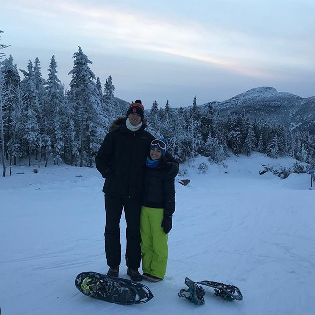 Jacob's first snow shoe adventure.