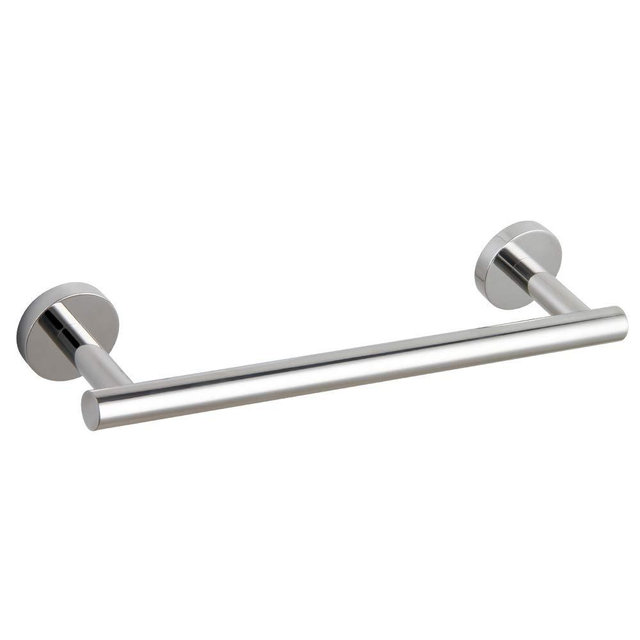GERZ 12-Inch Hand Towel Holder Modern Towel Ring Hand Towel Bar Towel Hanger Wall Mount, Polished Finish AG1101C30.5-JG