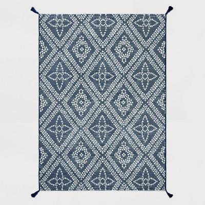 Dot Diamond Outdoor Rug Blue - Threshold™