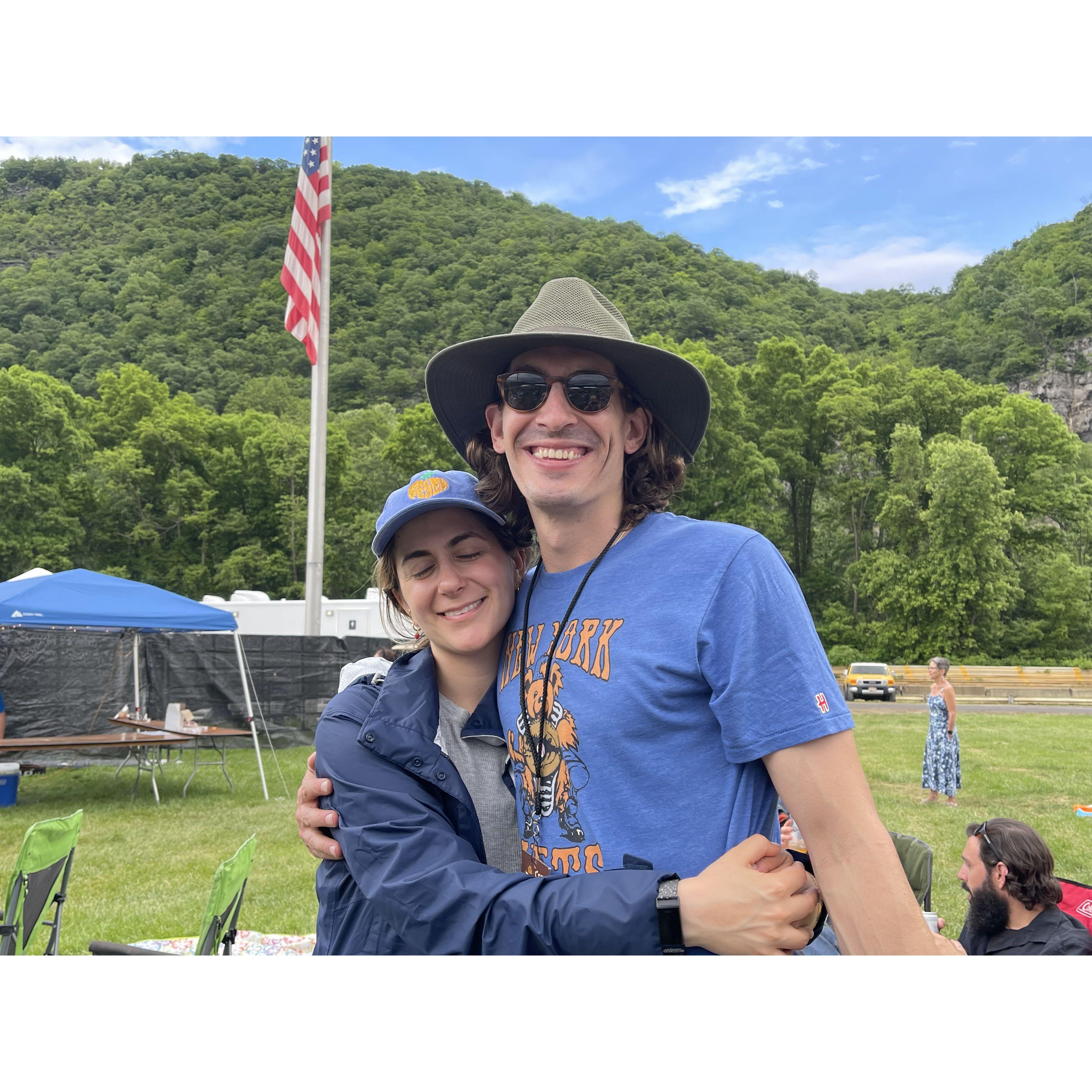 Francesca's first (of many) DelFest's