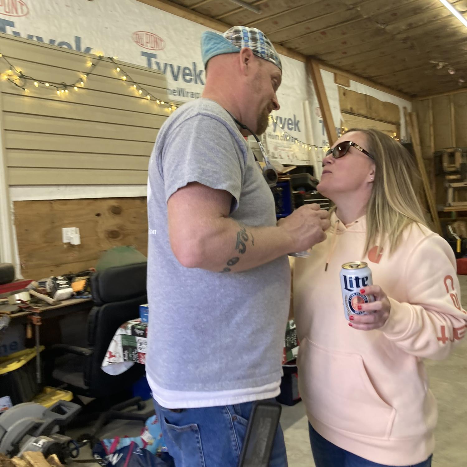 Hanging out at the shop