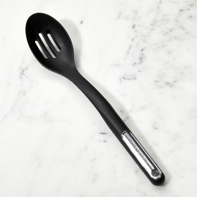 KitchenAid ® Black Silicone Slotted Spoon