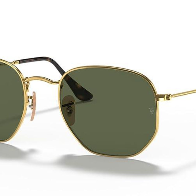 Ray-Ban unisex-adult Rb3548n Hexagonal Flat Lens Hexagonal Sunglasses