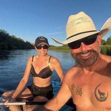 First time paddleboarding the Salt River!