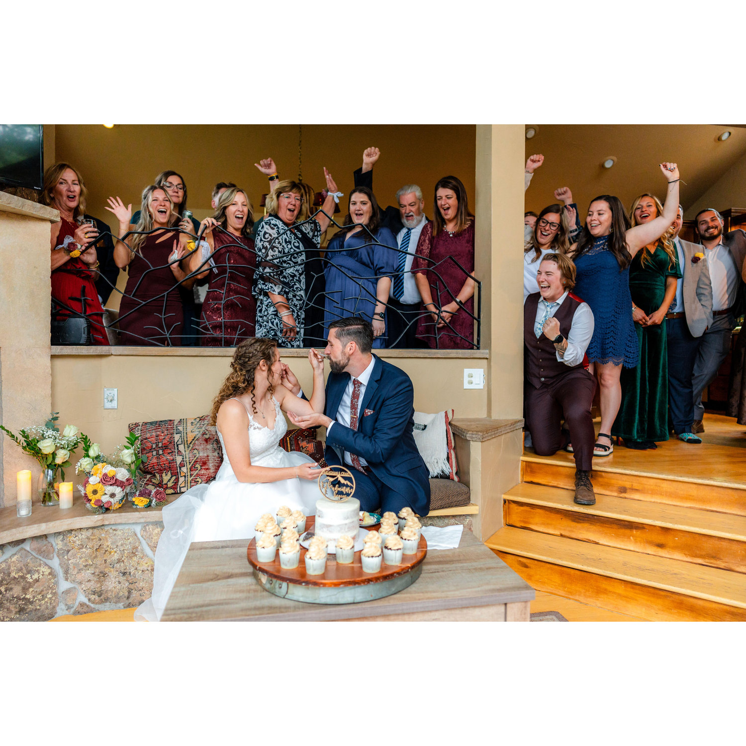 Craig's sister, Sarah, made our wedding cake at 10,000' altitude!