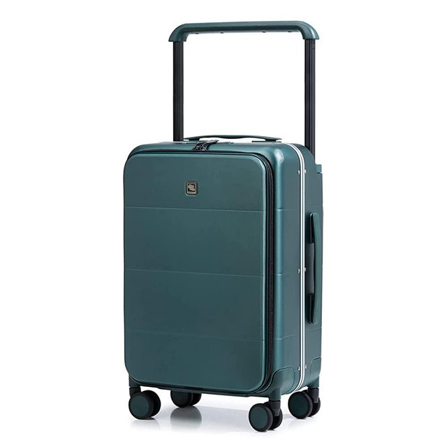 Hanke 【New Arrival Carry On Luggage Airline Approved, 20'' Wheel Luggage Travel Suitcase PC Hardside Rolling Luggage with Wide Handle for Men Women(Blackish Green)