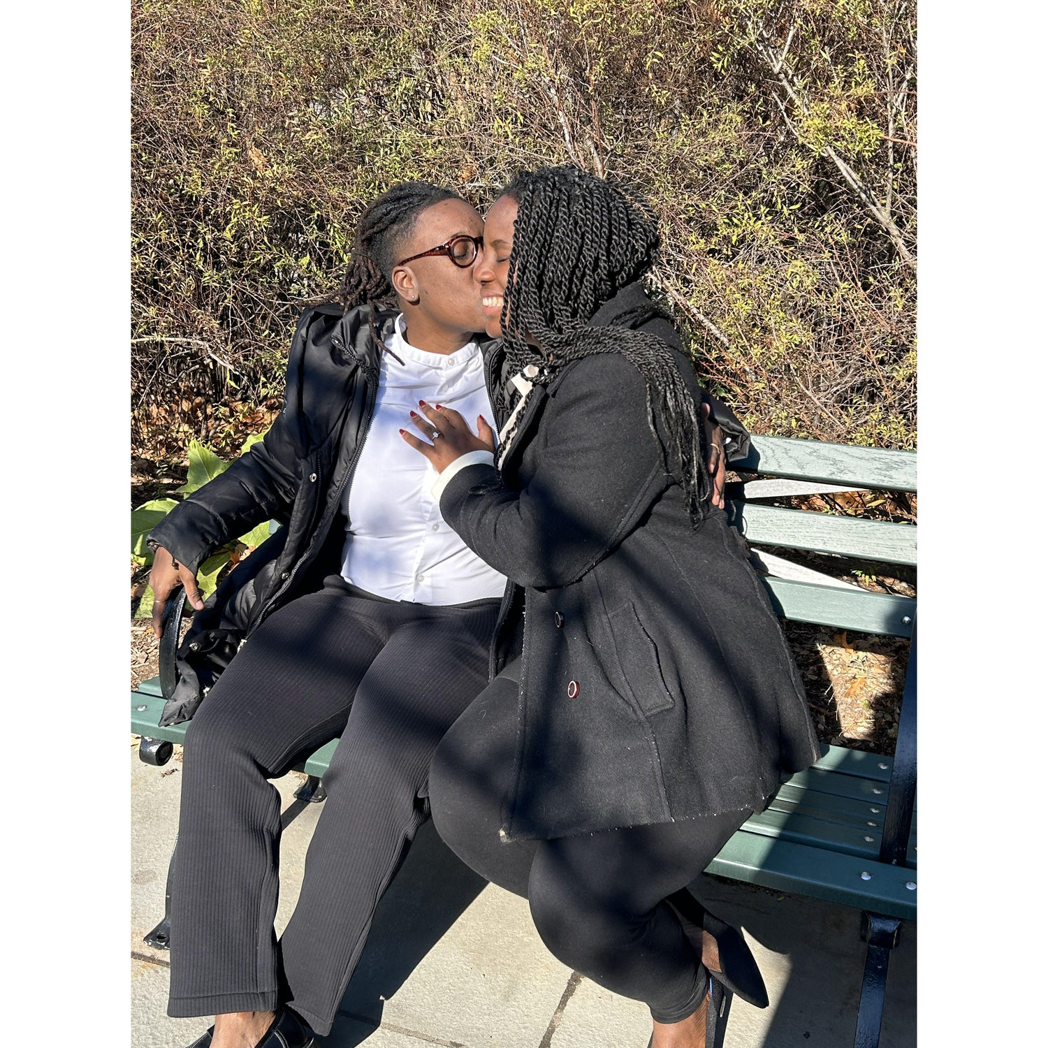 Zi just proposed! Photo taken by Asantewaa. Thanks for all your help Asant!
