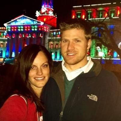 This picture is from the night we met.  12/15/12. little did we know 6 and a half years later we'd be exchanging our vows!