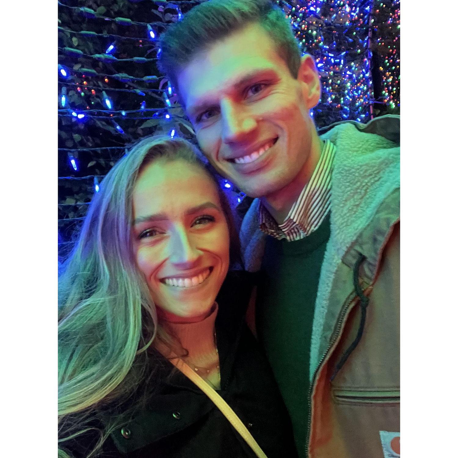 Enjoying the Festival of Lights at the Zoo!