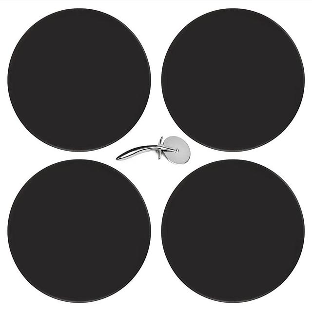 Ceramic Pizza Stones - Make Restaurant-Quality Pizza Right at Home - Easy to Use - Durable up to 500℉ - 100% Black Cordierite - 11.75” Diameter (2)