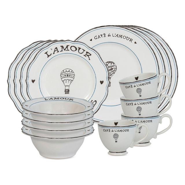 Juliska L'Amour Toujours Dinnerware, Set of 16