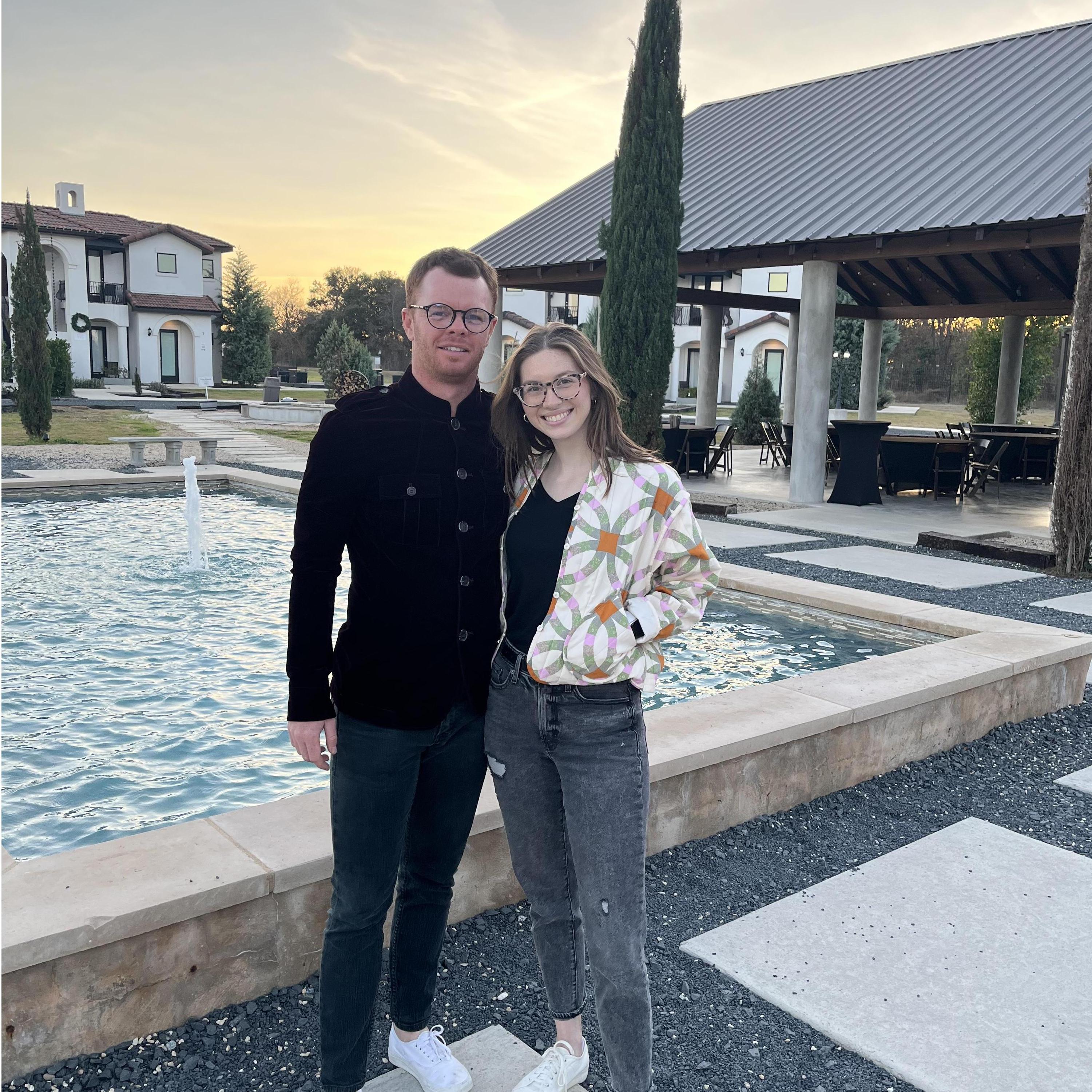 Winery visits over Christmas break in Fredericksburg, Tx!