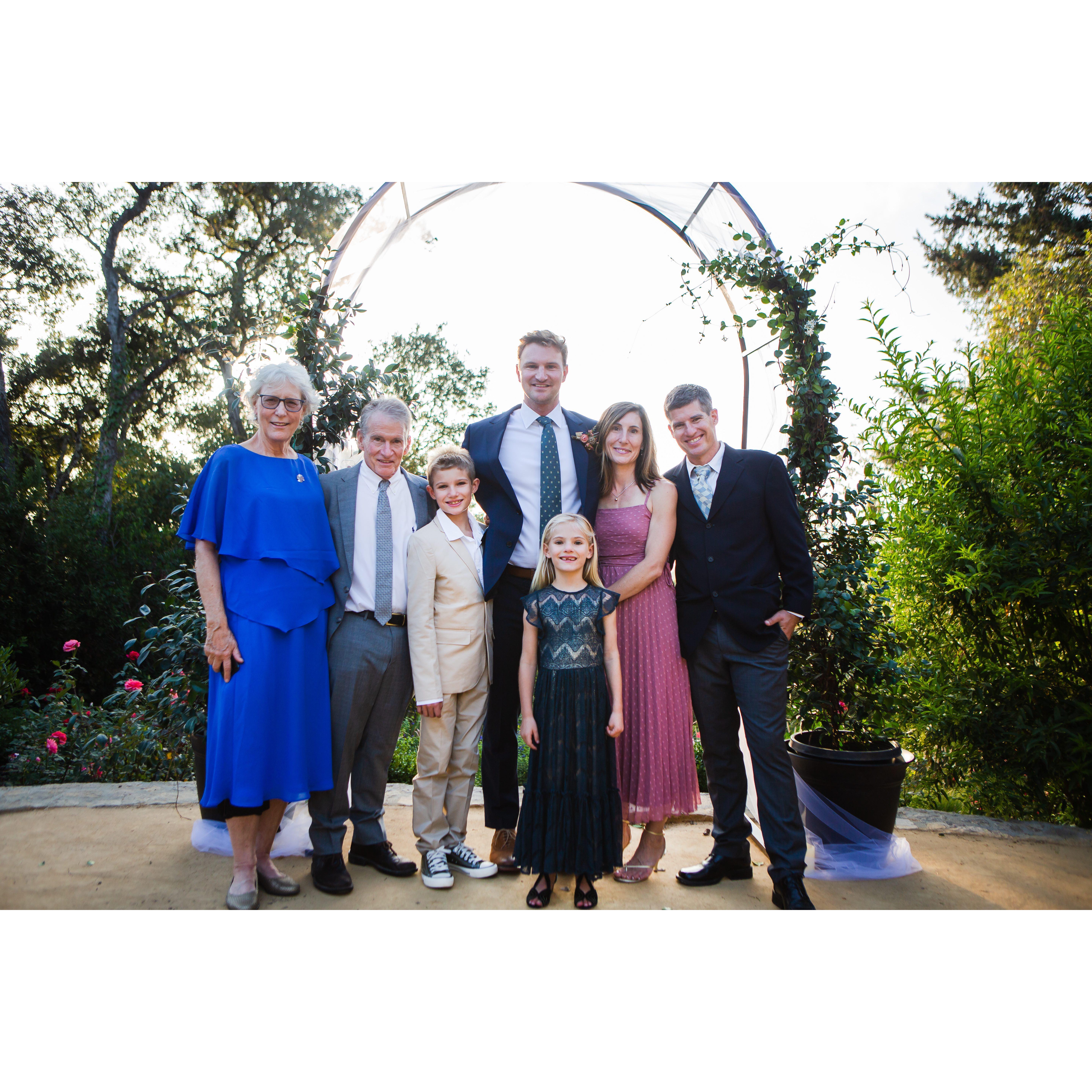 Naren and his family right before the officially added one more