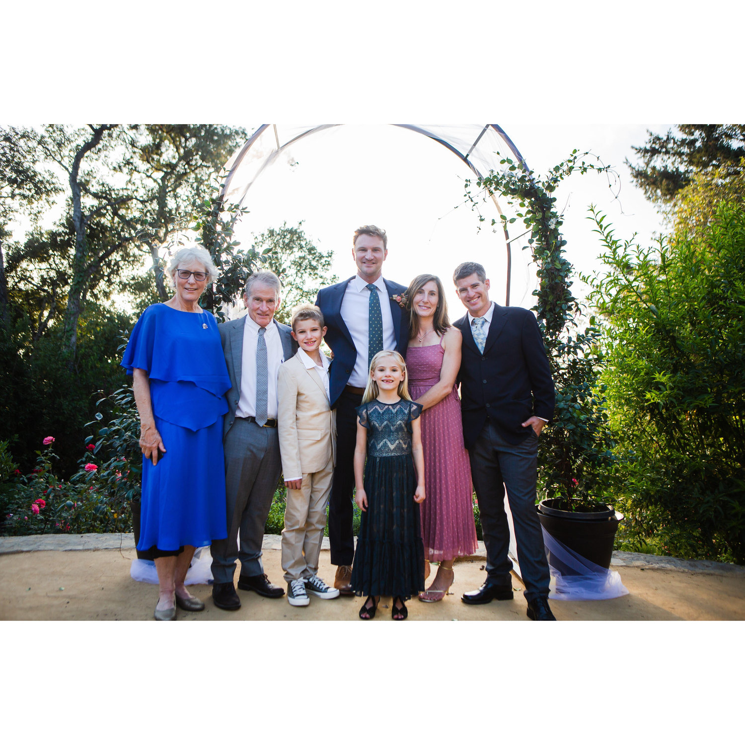 Naren and his family right before the officially added one more