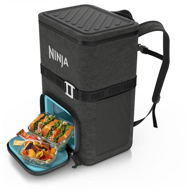 Ninja FrostVault Go 24-Can Backpack Soft Cooler with Cold Dry-Zone Storage