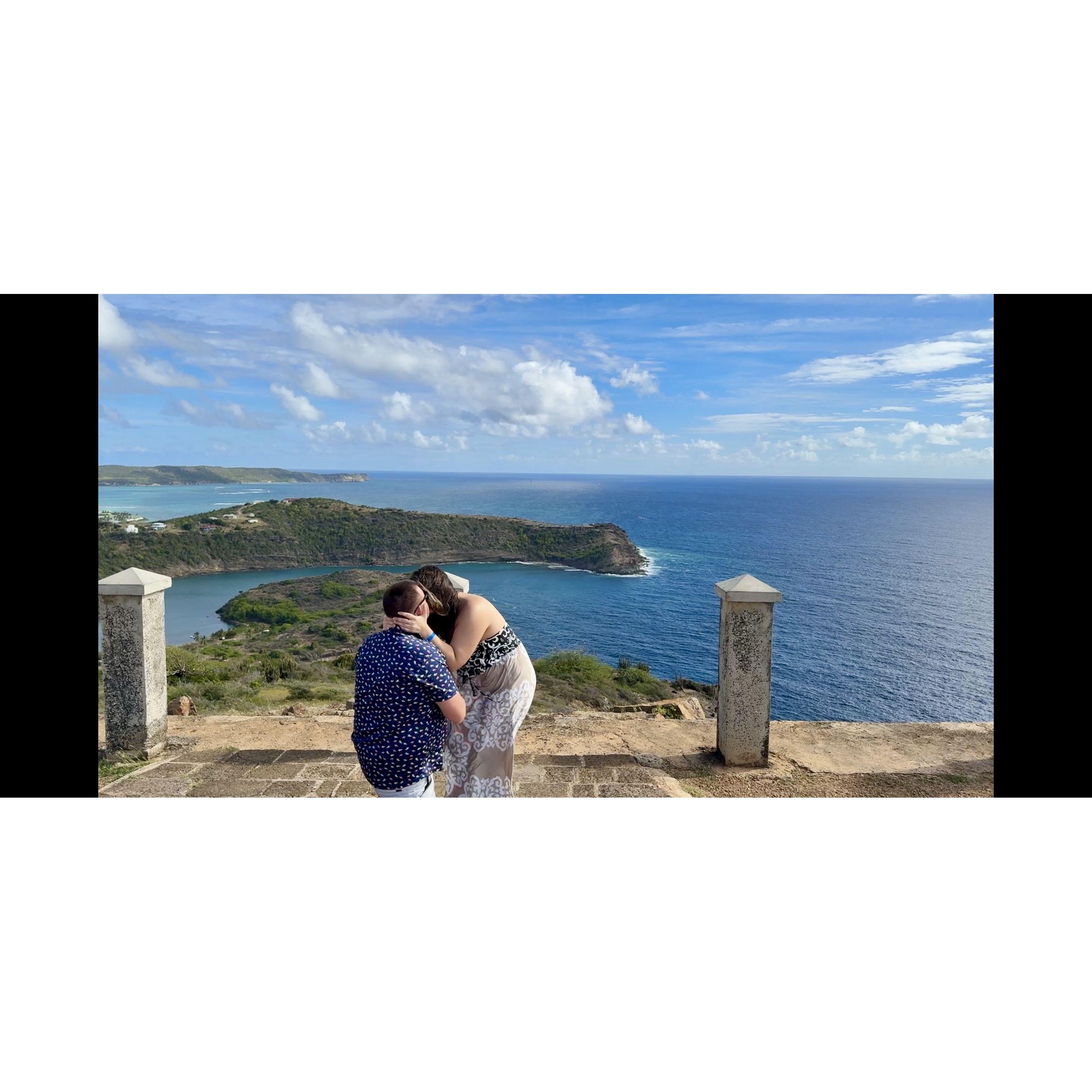 ENGAGED at Blockhouse Mountain, Antigua.