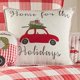 Road Trip Home For the Holidays Pillow