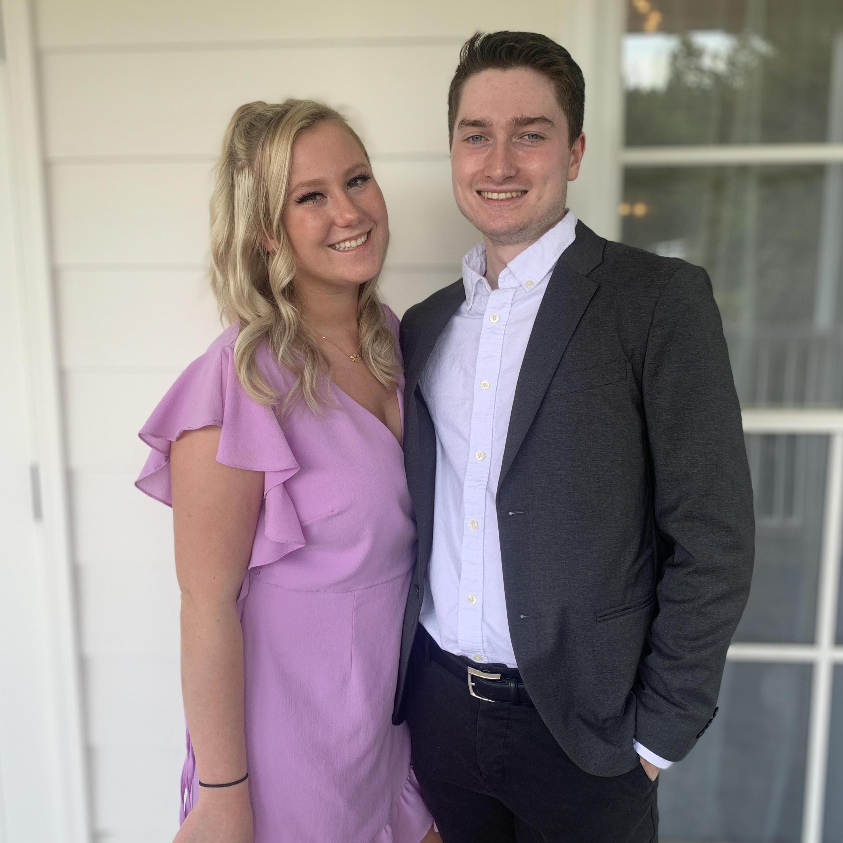 The last outing as a couple before getting engaged. Nick rushed us out of this wedding to take me on a beach trip where he proposed!