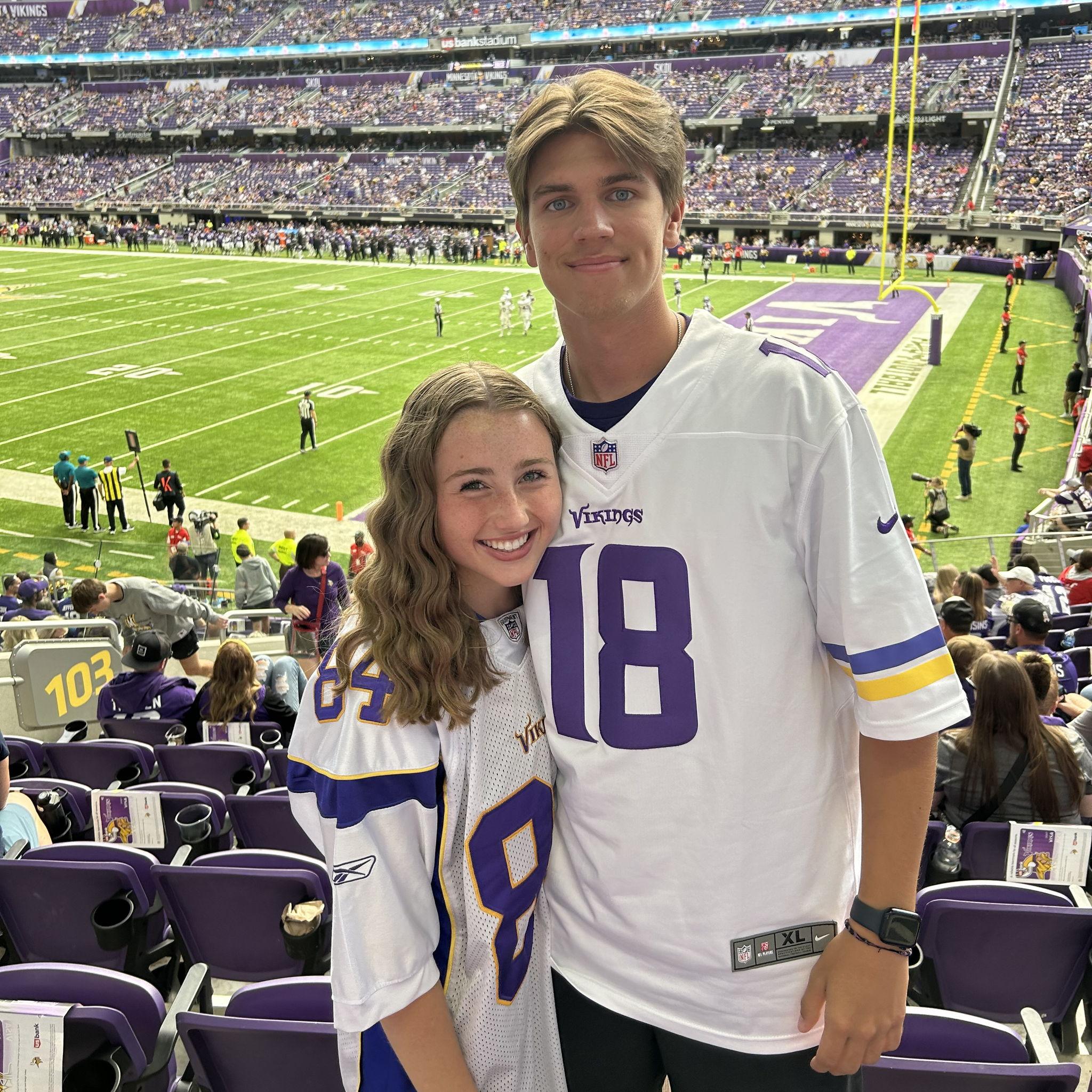 We have a shared love for the Vikings...