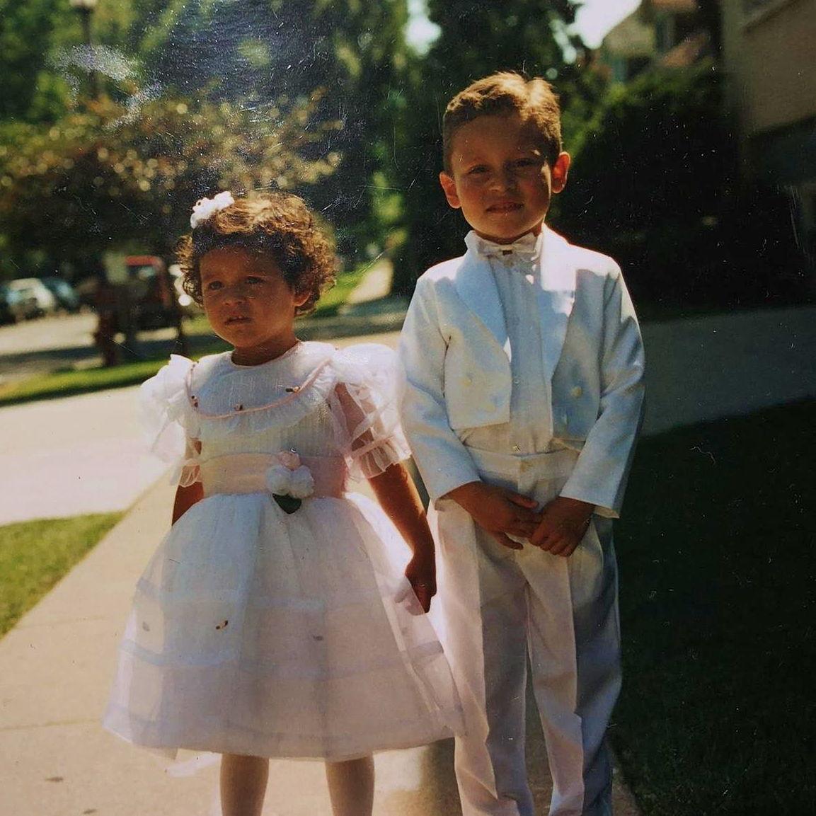 Arriana & her older brother, Alex - who will stand beside her in a similar fashion on the big day as one of the two Men of Honor