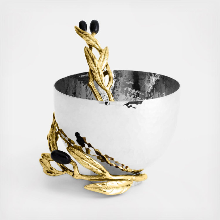 Michael Aram, Olive Branch Nut Dish with Spoon | Zola