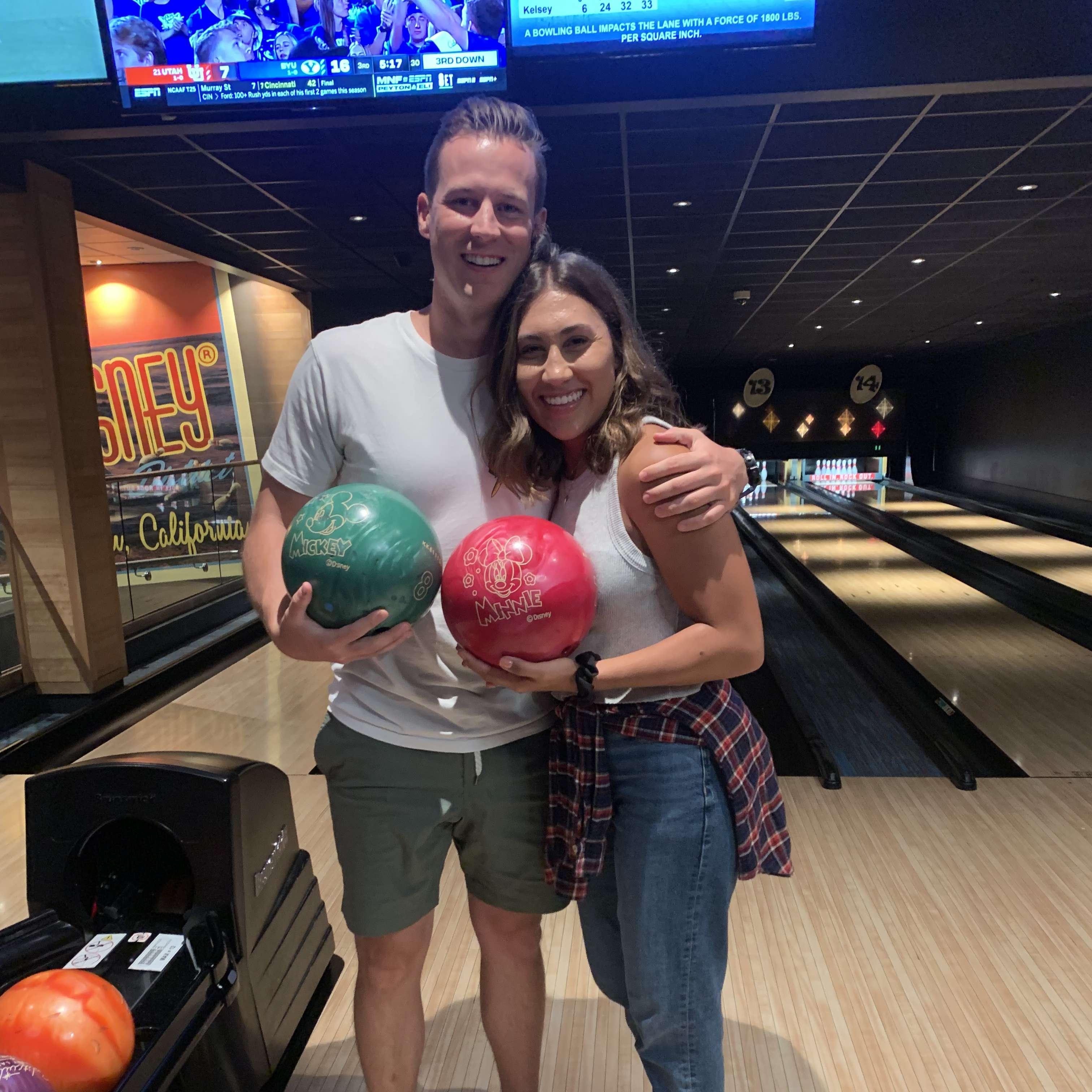 Bowling in Dowtown Disney!