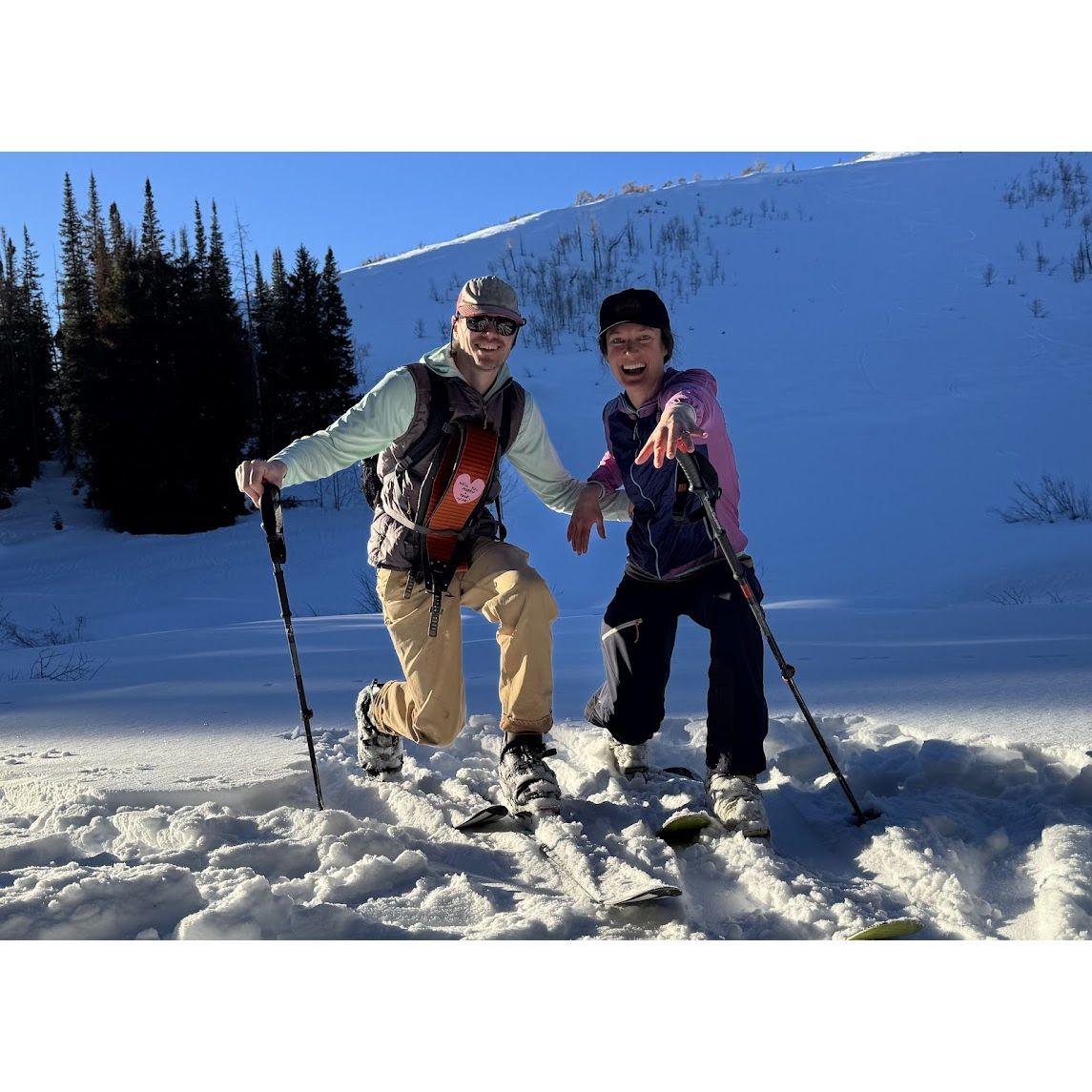 He dropped a tele-knee and she said YES!