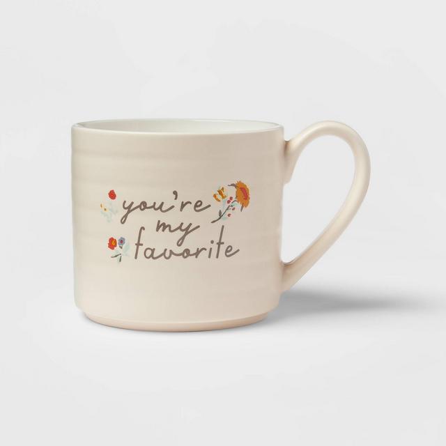 15oz Stoneware You're My Favorite Mug - Threshold™