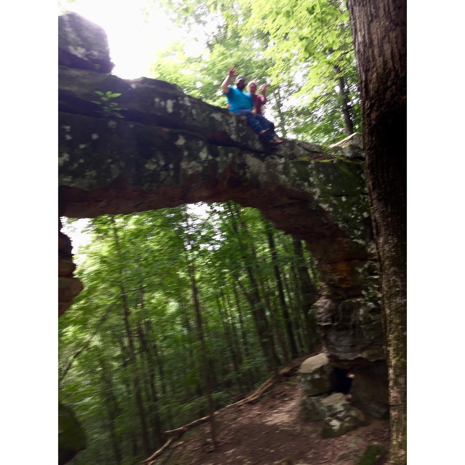 Sewanee, TN (at our favorite couple, Mr. Larry's and Ms Nita's, cabin)