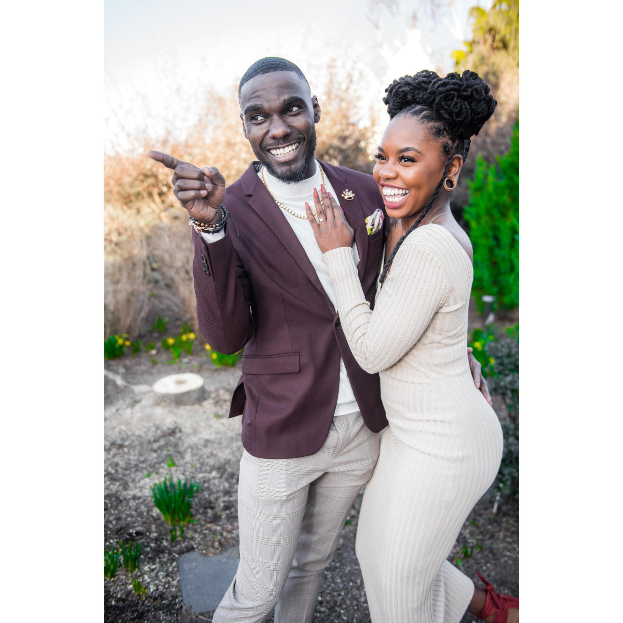 No complaints from the Bride, just smiles.
