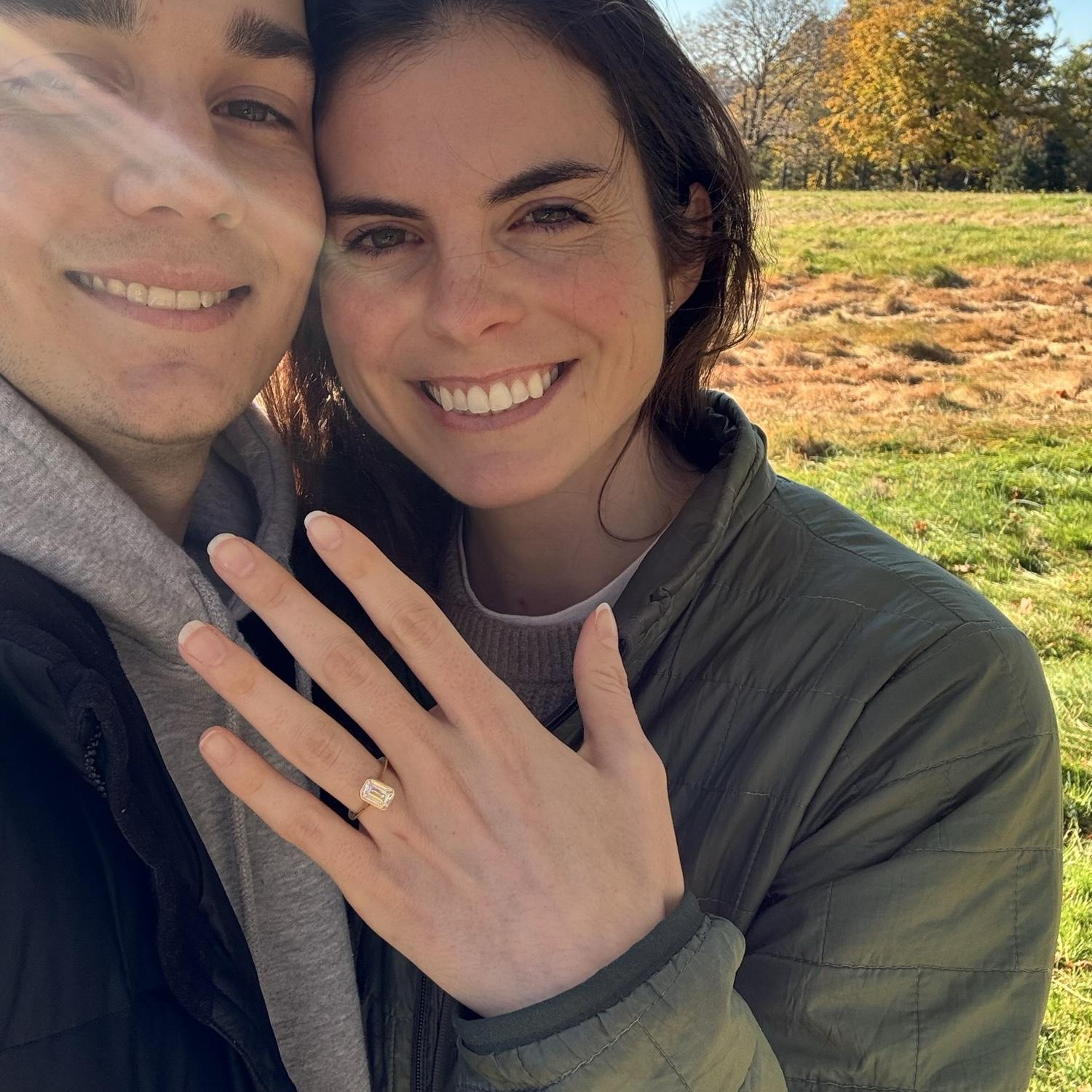 Worlds end in Hingham! Our engagement 11/11/23.