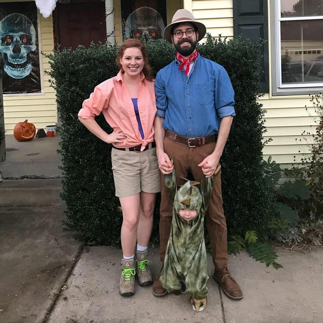 Halloween 2017: Alan Grant, Ellie Sattler, and Dinosaur