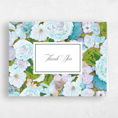 Light Blue Wedding Thank You - Horto Landscape