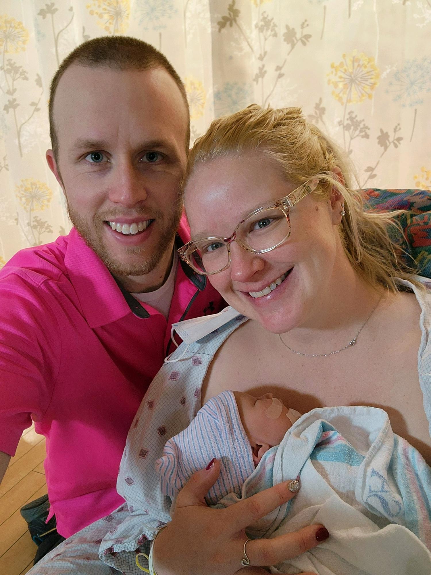 Our girl was born March 4, 2022. We became a family of 3 when we added Audrey Oaklynn Heaton.