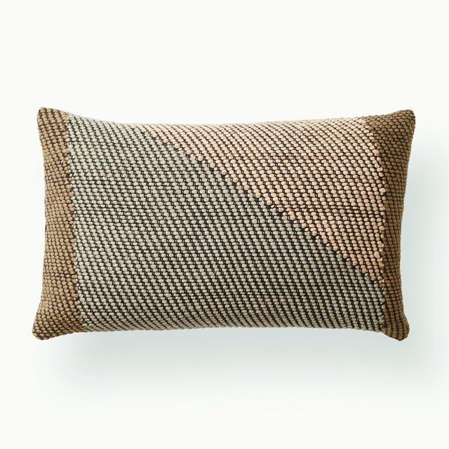 Angle Lumbar Pillow - Coffee