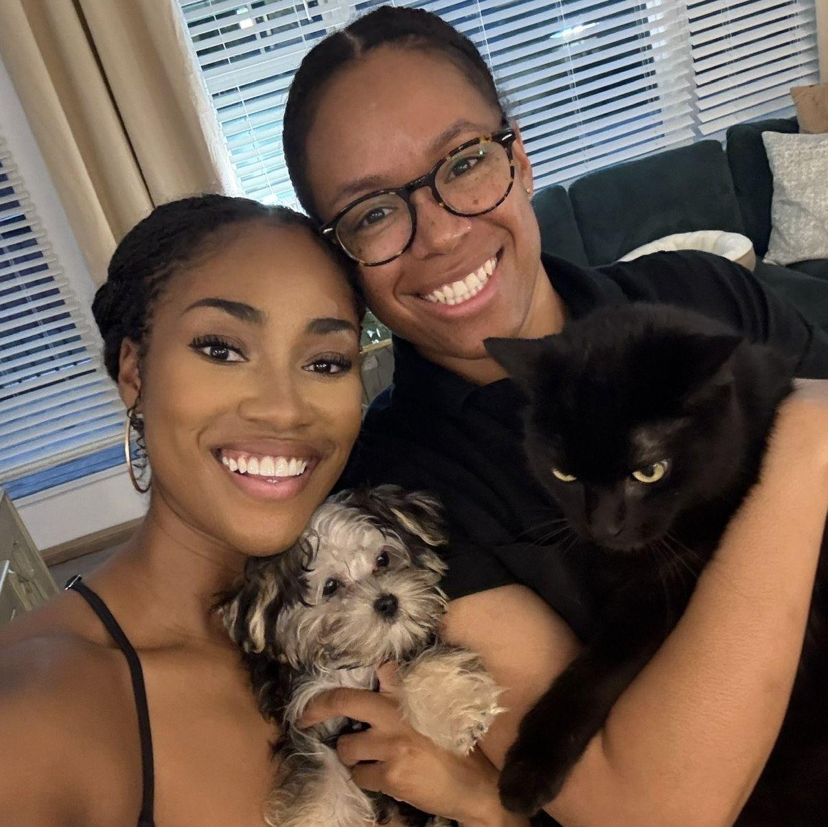 Our family! Tia, Marble, Annie, and Drake.