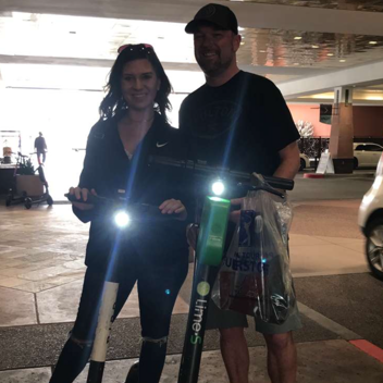 No Scooters after beers!!